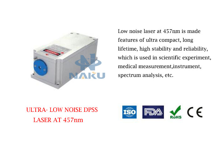 457nm Narrow Linewidth Low Noise DPSS Blue Laser 1~400mW